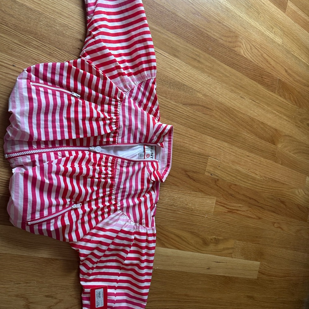 Hunter for Target Red and Pink Striped Kids Jacket